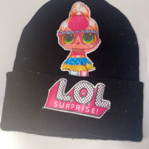 LOL Girls hat and bow barrette - Picture 2 of 3